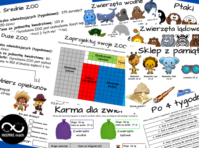UŁAMKI ZWYKŁE. Projekt matematyczny: Zaprojektuj swoje własne ZOO. Nauczanie Oparte na Projektach (PBL) dla kl.5-8
