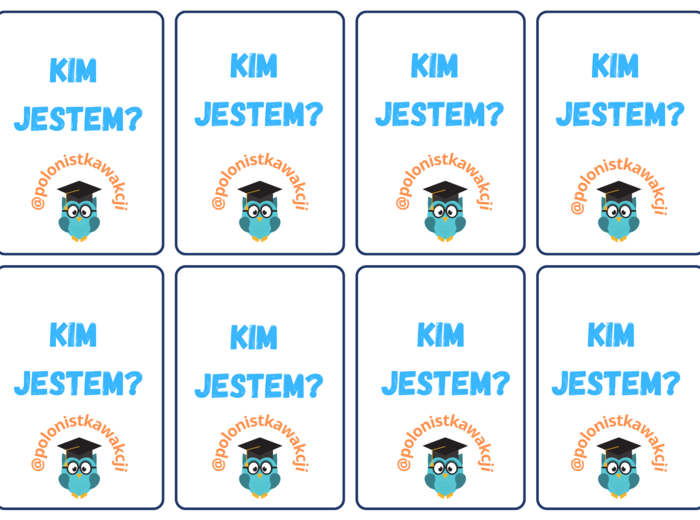 Gra ,,KIM JESTEM? Lektury 7-8"