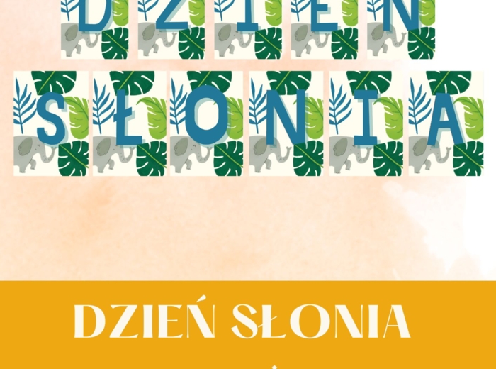 DZIEŃ SŁONIA - napis