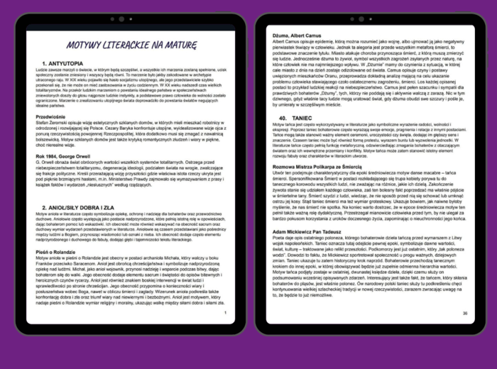 Motywy literackie z polskiego