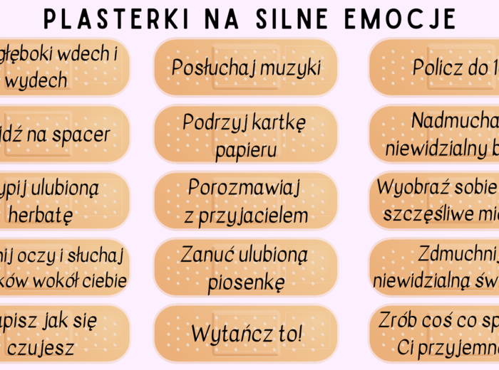JAK RADZIĆ SOBIE Z SILNYMI EMOCJAMI - prezentacja na godzinę wychowawczą