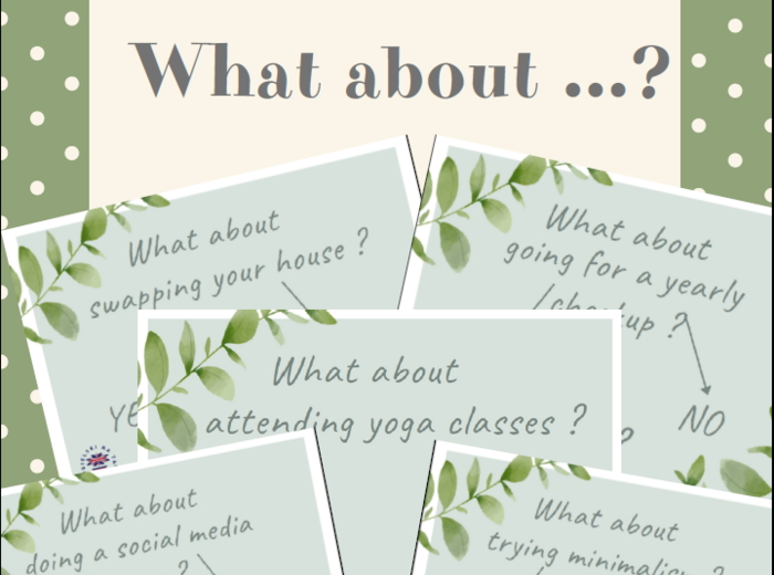 Discussion questions - What about ... ?