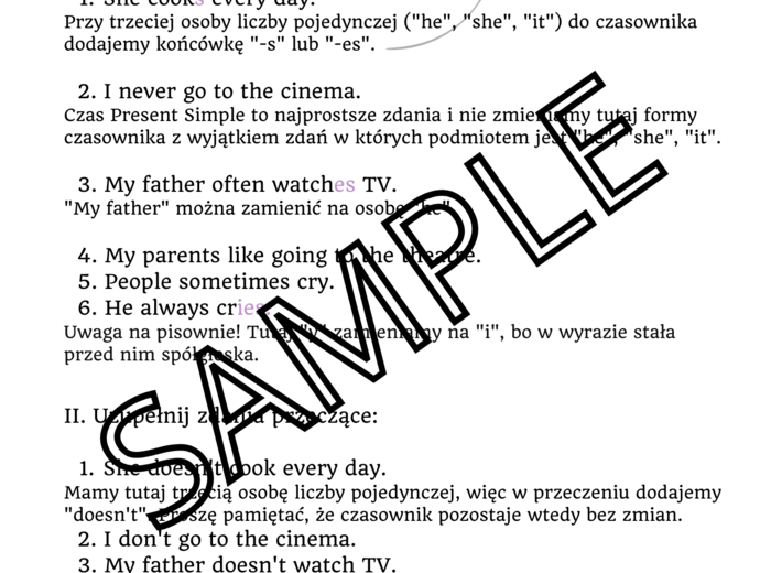 Present Simple z Buzzy English (budowa i ćwiczenia)