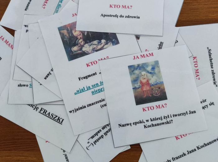 Treny, fraszki, Jan Kochanowski - ja mam, kto ma?