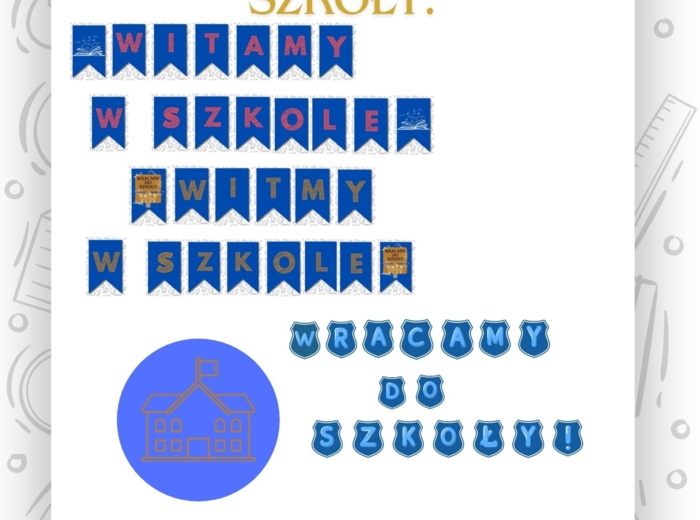 GIRLANDY NA ROZPOCZĘCIE ROKU SZKOLNEGO 2024/2025 SZKOŁA.