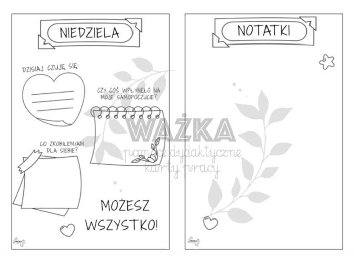 Kalendarz samopoczucia