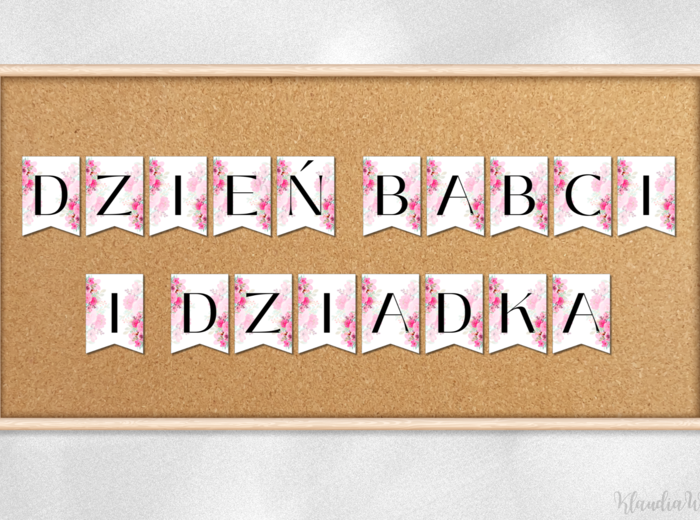 Girlanda „Dzień Babci i Dziadka” – wersja 4
