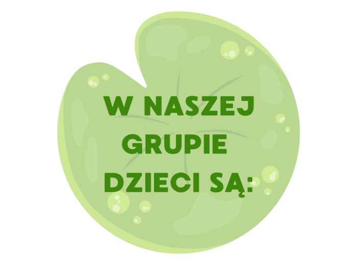 W naszej grupie dzieci są..
