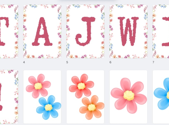 WITAJ WIOSNO - GIRLANDA, KWIATY