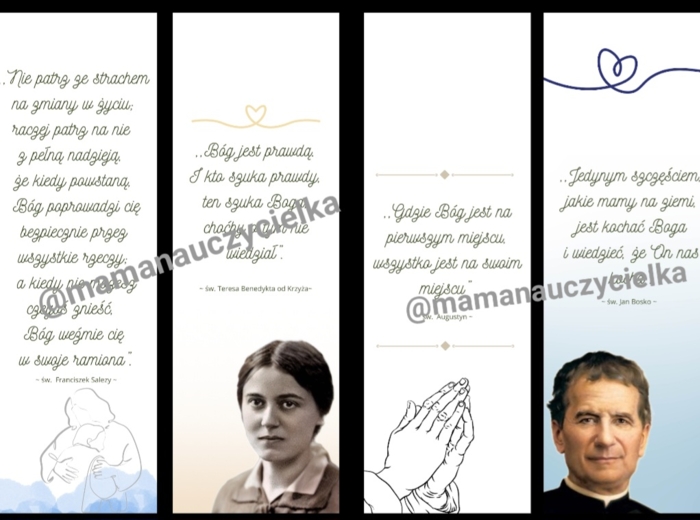 Zakładki ze Świętymi