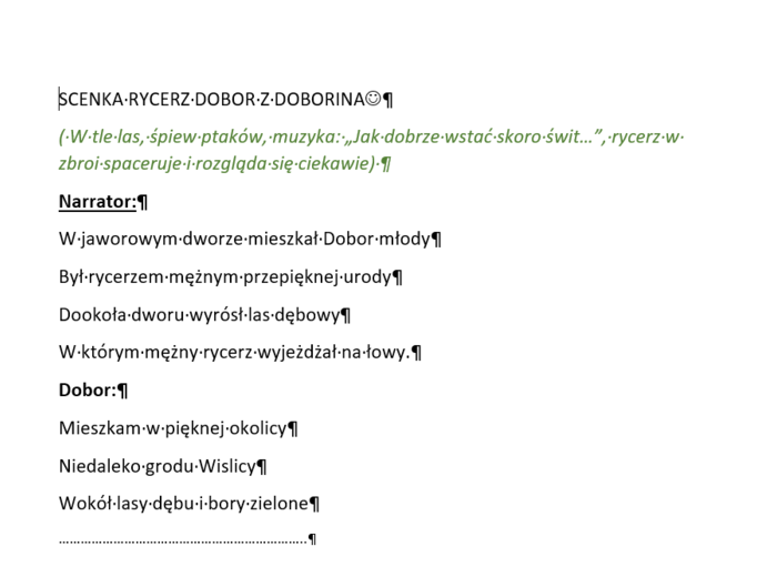 Scenariusz przedstawienia na jubileusz miejscowości