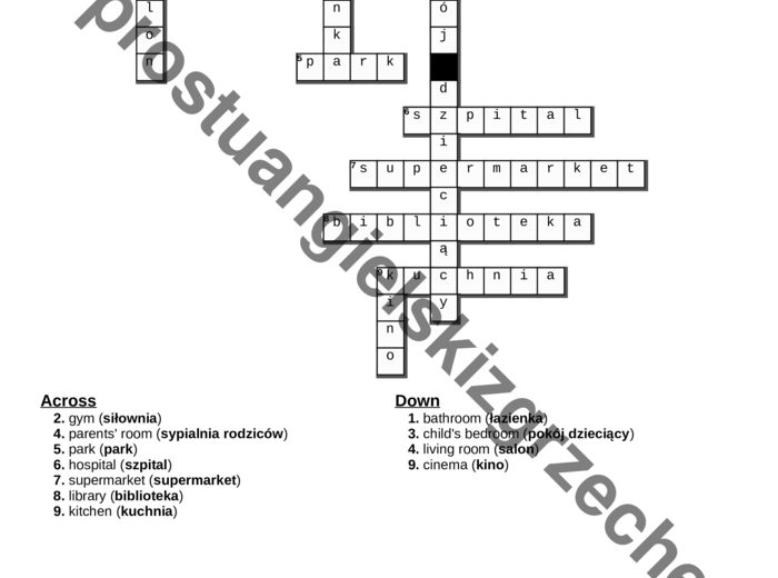 Flash 4 – Module 3 – krzyżówki