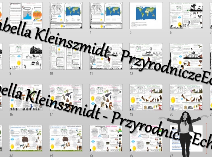 Zestaw sketchnotek i kart pracy + gratisowe linki do prezentacji multimedialnych niekomercyjnych wykonanych w genial.ly do indywidualnego pobrania i użycia do celów niekomercyjnych. Geografia 5, „Krajobrazy świata”