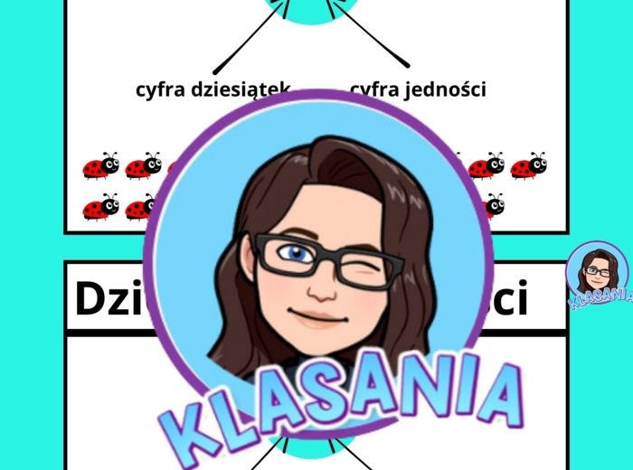 Dziesiątki i jedności - wklejki oraz karty pracy wprowadzające.