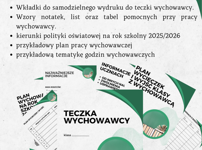 Teczka wychowawcy