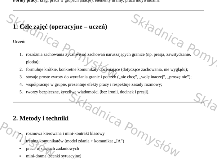 Godzina wychowawcza na WALENTYNKI (kl. 4–6) – relacje, granice, kultura słowa (scenariusz zajęć)