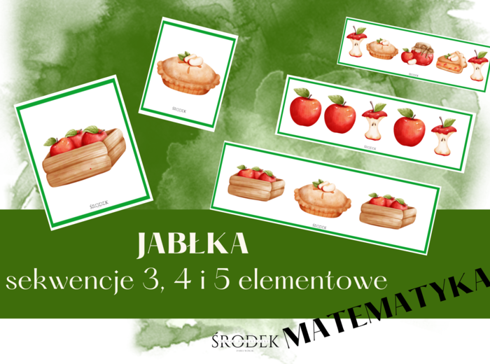 JABŁKA - sekwencje 3, 4 i 5 elementowe
