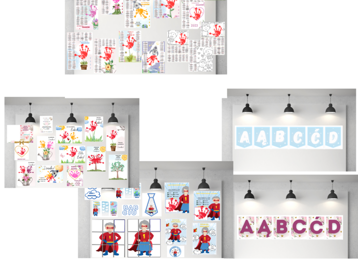 Jedna paczka wszystkich materiałów na Dzień Babci i Dziadka