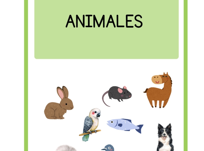 Los animales- zwierzęta (język hiszpański)