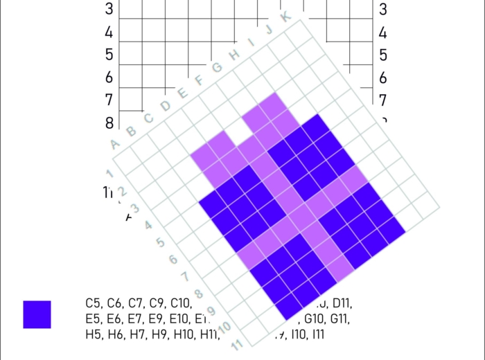 Kodowanka - zima, święta, prezent, dyktando graficzne, łatwe