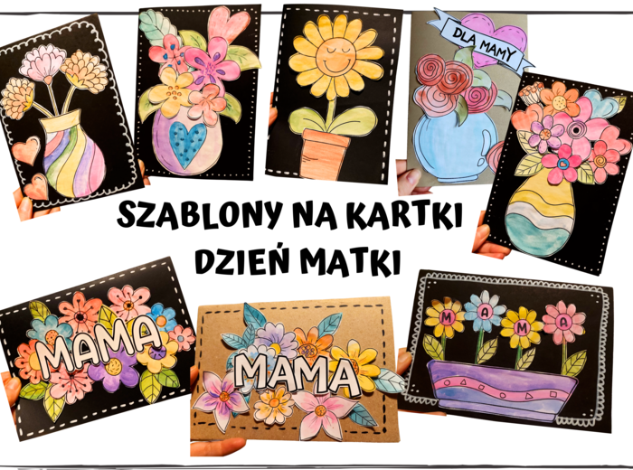SZABLONY NA KARTKI Z OKAZJI DNIA MATKI - DZIEŃ MATKI
