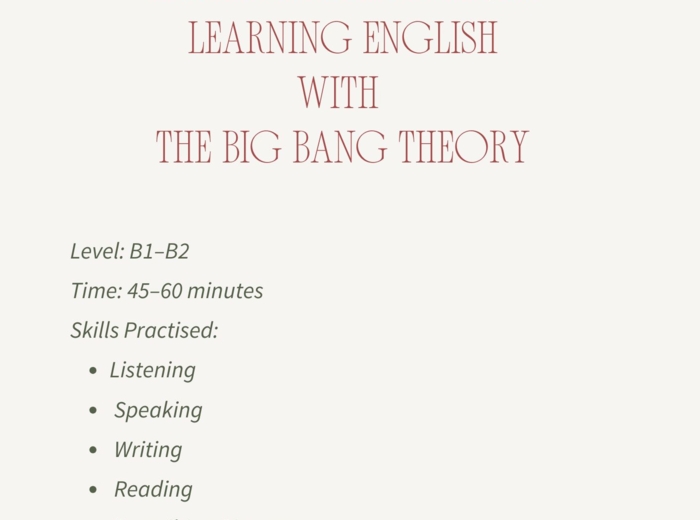 🎄 A Saturnalia Miracle – Learning English with The Big Bang Theory (Poziom: B1–B2 | 45–60 minut)The Big Bang Theory, angielski ze świątecznym serialem, Saturnalia, matura ustna, materiały do seriali, lekcja z filmem, słuchanie, speaking, writing, czytani
