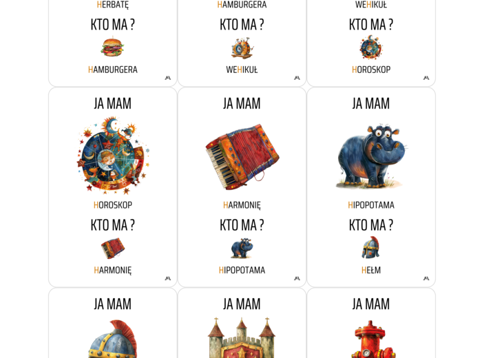 Ja mam... Kto ma...? - wyrazy z h