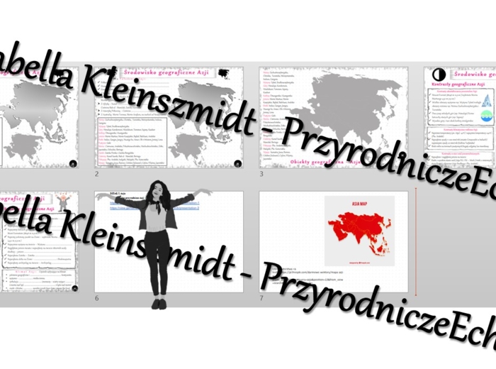 Minizestaw na temat „Środowisko przyrodnicze Azji” – sketchnotka + karta pracy w power point + gratisowy link do prezentacji multimedialnej niekomercyjnej wykonanej w genial.ly do indywidualnego pobrania i użycia do celów niekomercyjnych. Geografia 8, „ 