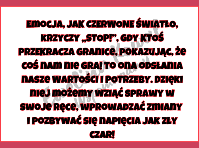 Emocje wokół nas - gazetka tematyczna