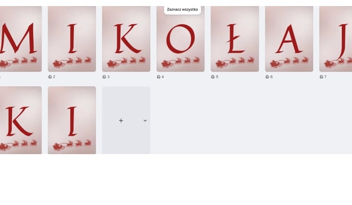 MIKOŁAJKI - NAPIS NA GAZETKĘ