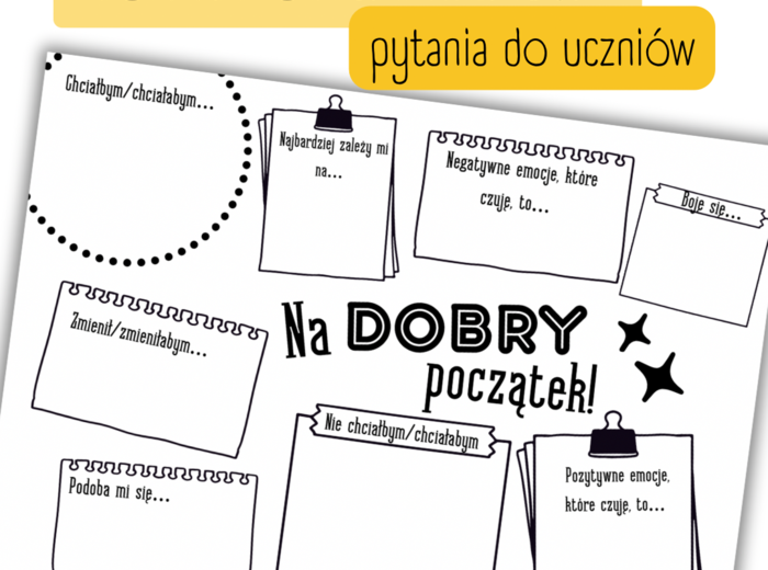 NOWA ORGANIZACJA - pytania do uczniów - NOWY ROK SZKOLNY
