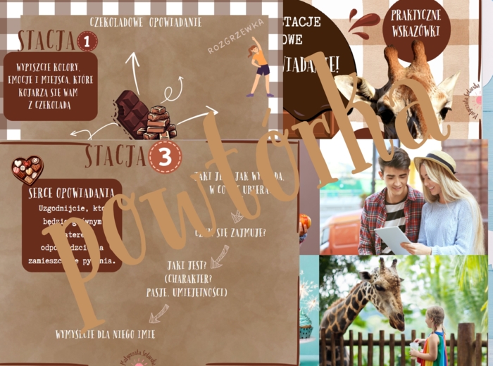 Słodkie opowiadanie- stacje zadaniowe.