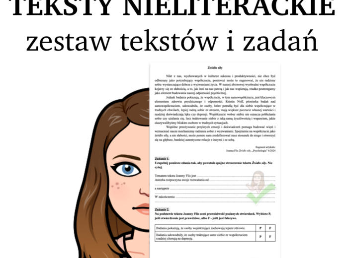 Teksty nieliterackie - zadania egzaminacyjne ZESTAW ARKUSZY