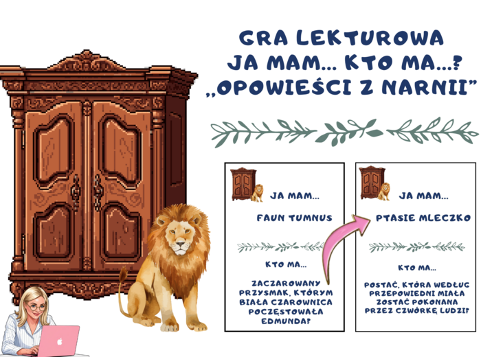 Gra lekturowa Ja mam... Kto ma? Opowieści z Narnii (24 karty)