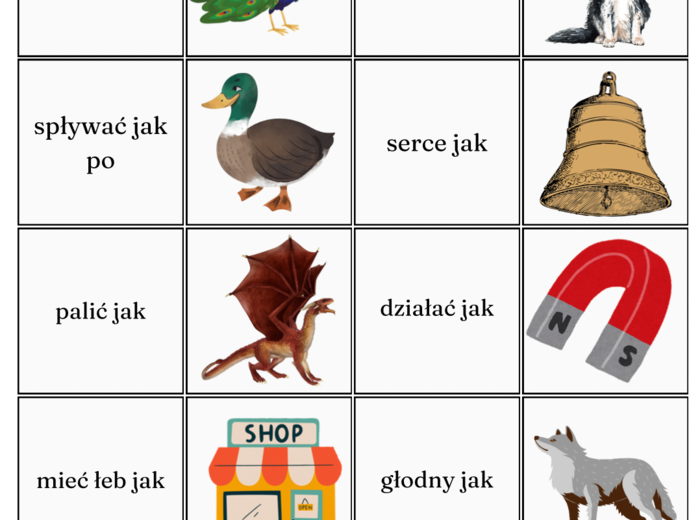 Porównania - związki frazeologiczne