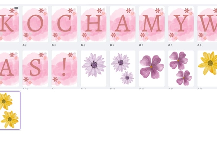 KOCHAMY WAS! girlanda na przedstawienie