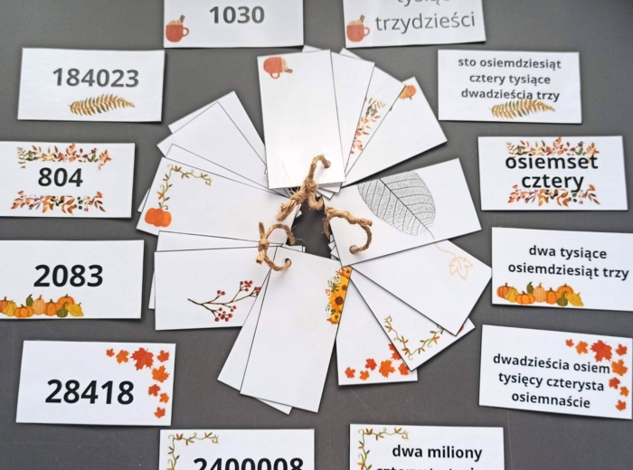 Gra terenowa - ZAPIS SŁOWNY LICZB