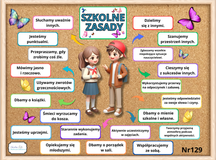 SZKOLNE ZASADY / KLASOWE ZASADY - gazetka