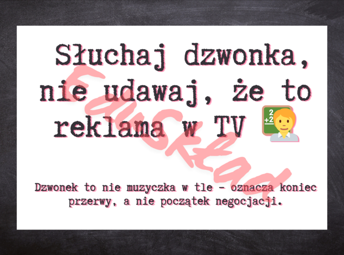 🛎️ Zasady bezpiecznej przerwy - materiał na gazetkę
