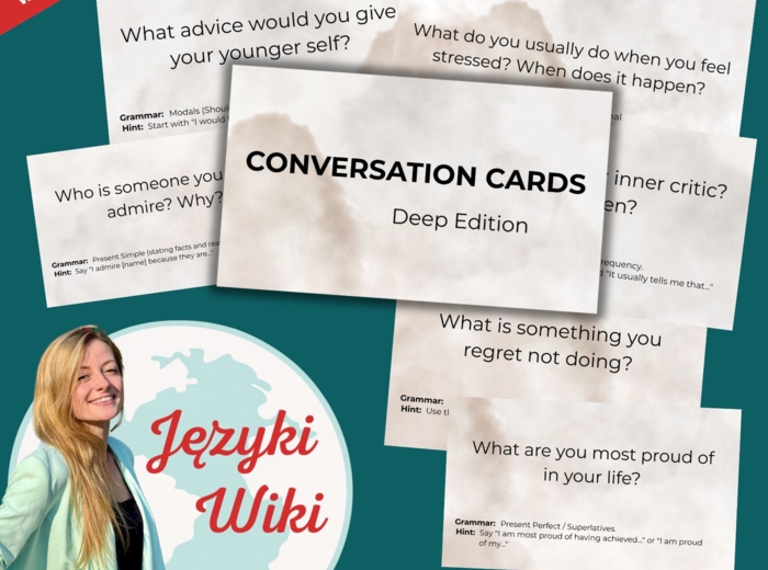 Conversation Cards - Deep Edition. Karty Konwersacyjne Języki Wiki