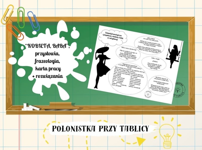 Kobieta baba przysłowia frazeologia części mowy