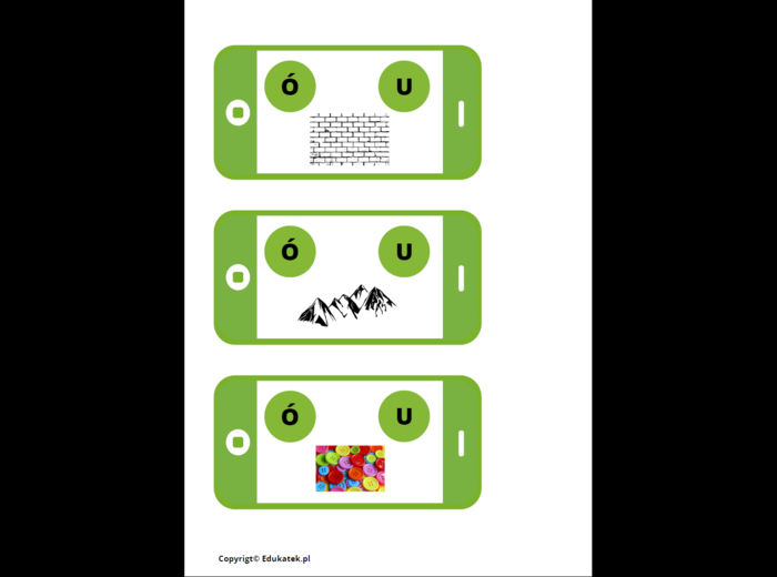 Klamerkowy telefon - ortografia ćwiczenia