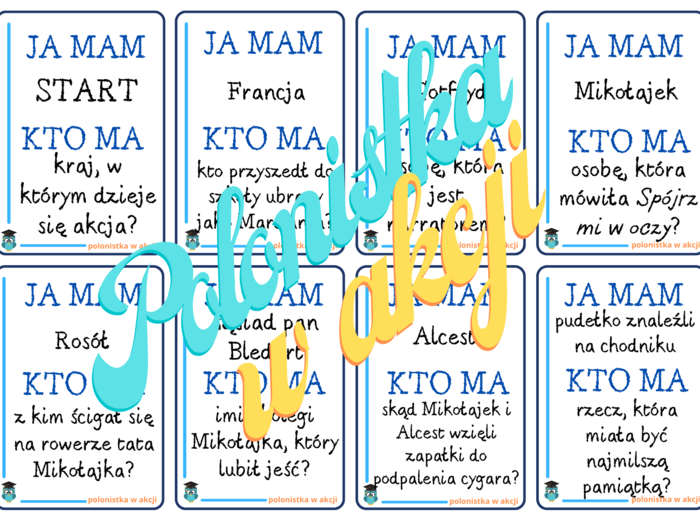 Gra Ja mam...Kto ma...? MIKOŁAJEK, R. Goscinny, J.J. Sempe