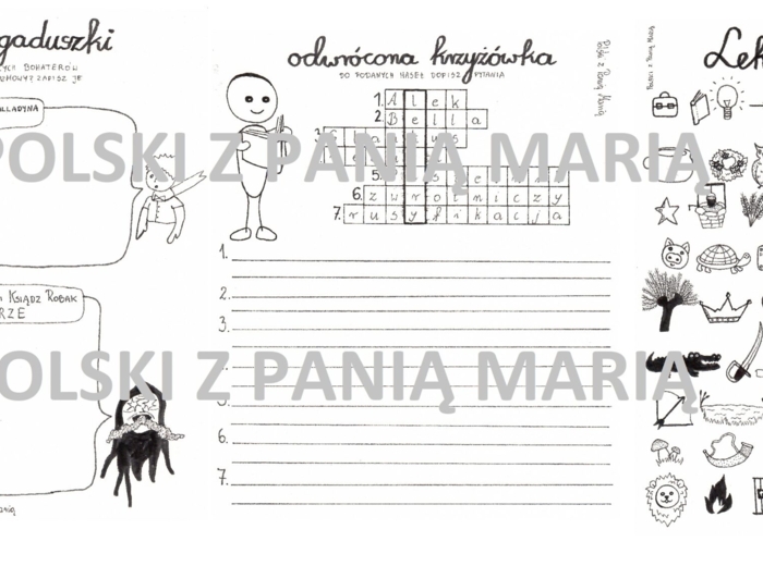 LEKTURY KL.8 graficzne karty pracy