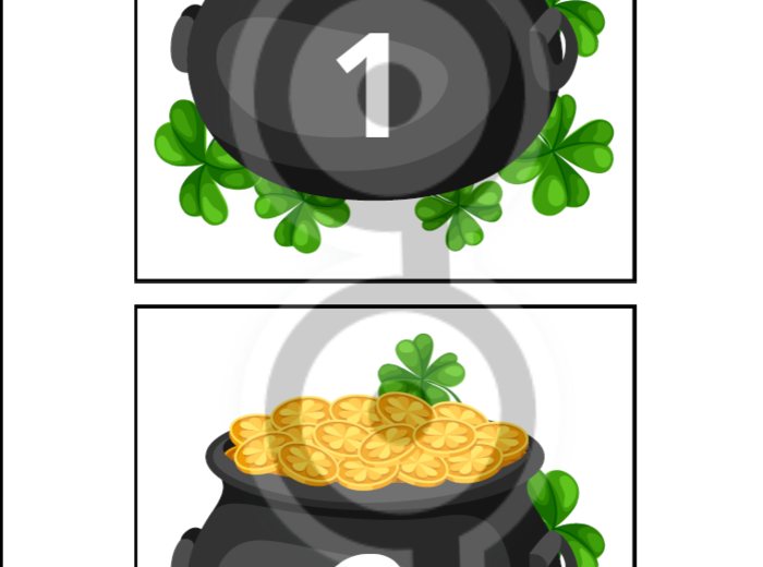 Saint Patricks Day - pots of gold