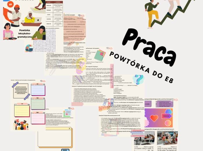 Praca - powtórzenie leksykalno-gramatyczne do E8