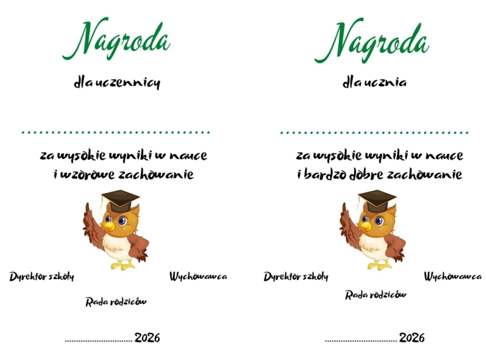 Wkładki dla książek