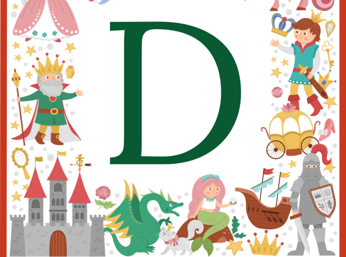 DZIEŃ POSTACI Z BAJEK – biblioteka – świetlica – przedszkole - GIRLANDA – gazetka – wersja 1