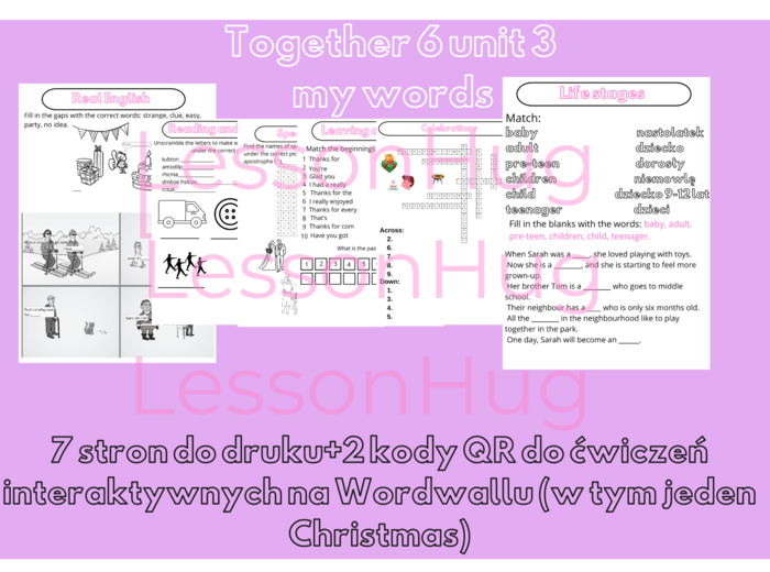 Together 6 unit 3 my words