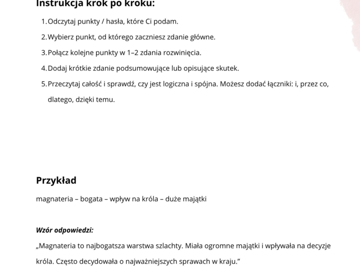 Demokracja szlachecka - kreatywne karty pracy